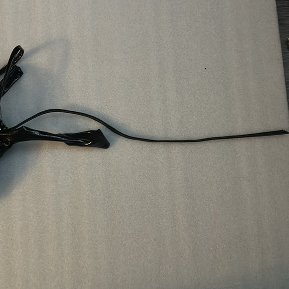 AKIRA Lace Up Black PU Faux Leather Skinny Pants L Punk Goth Rocker Bratz - Picture 9 of 12